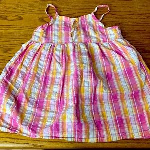 OshKosh B’Gosh Toddler Sundress Pink and Orange Plaid